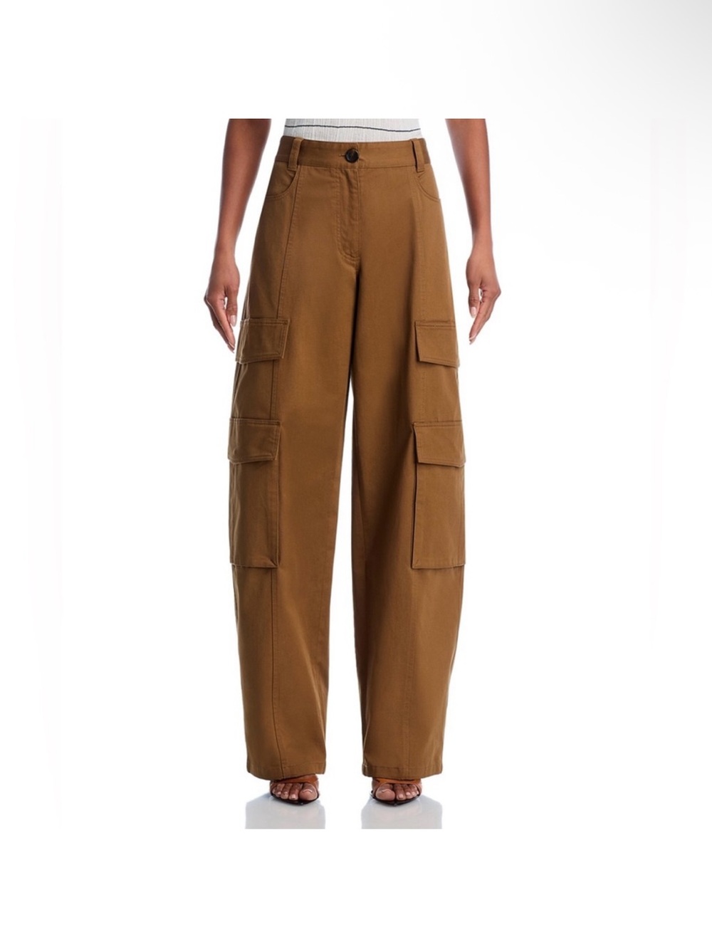 A.L.C. Barrel-Leg Cargo Pants in Brown - Picture 4 of 7